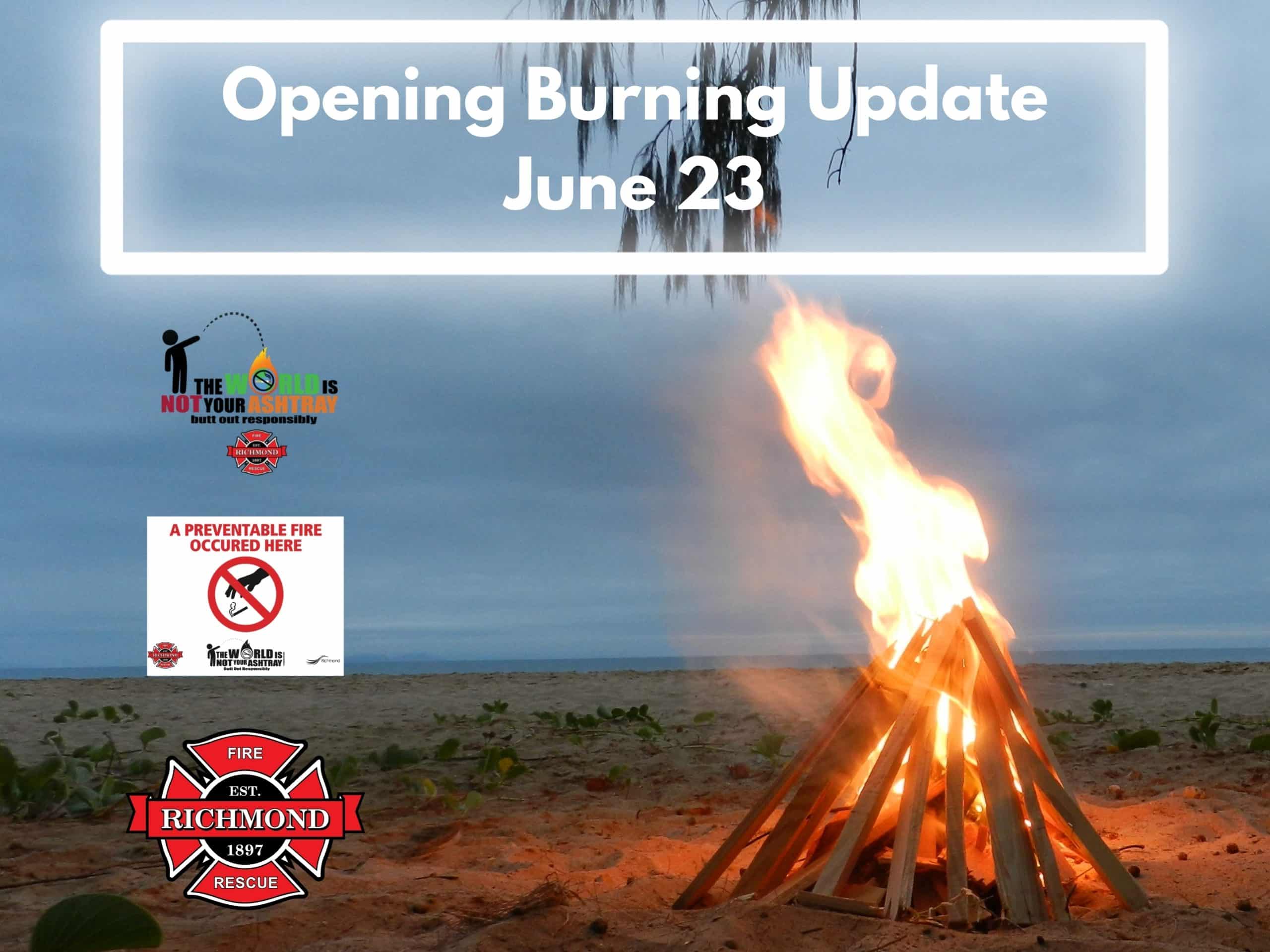 VLOG #20 – Opening Burning Update