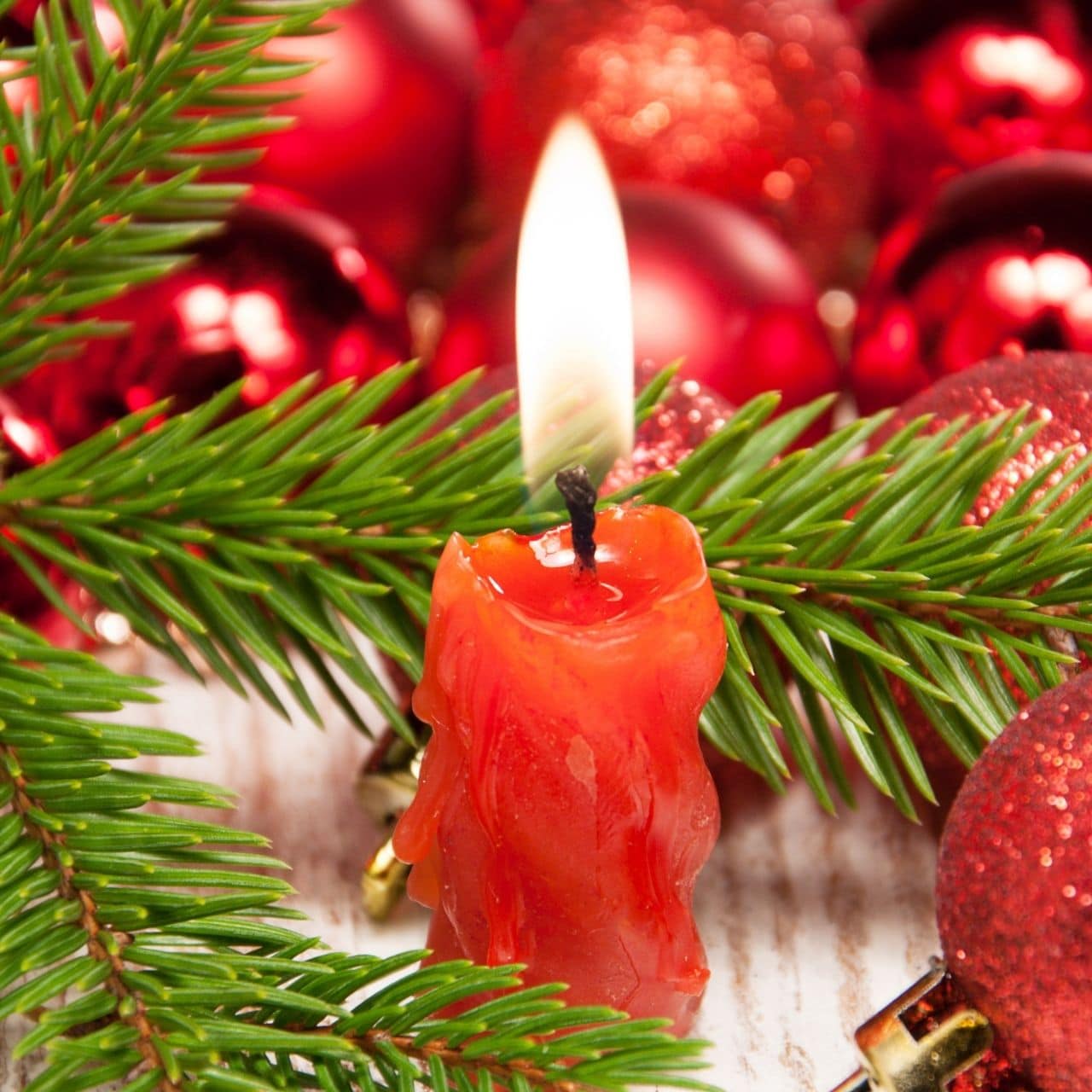 Holiday decorations arranged with fire safety in mind