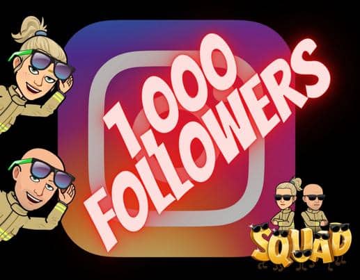 1,000 Instagram Followers!
