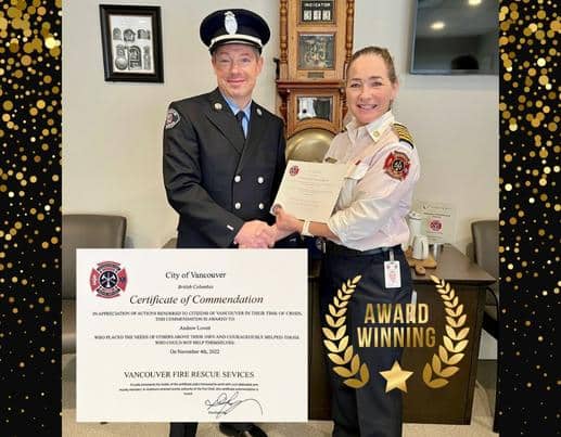 Richmond Fire Prevention Officer receives award